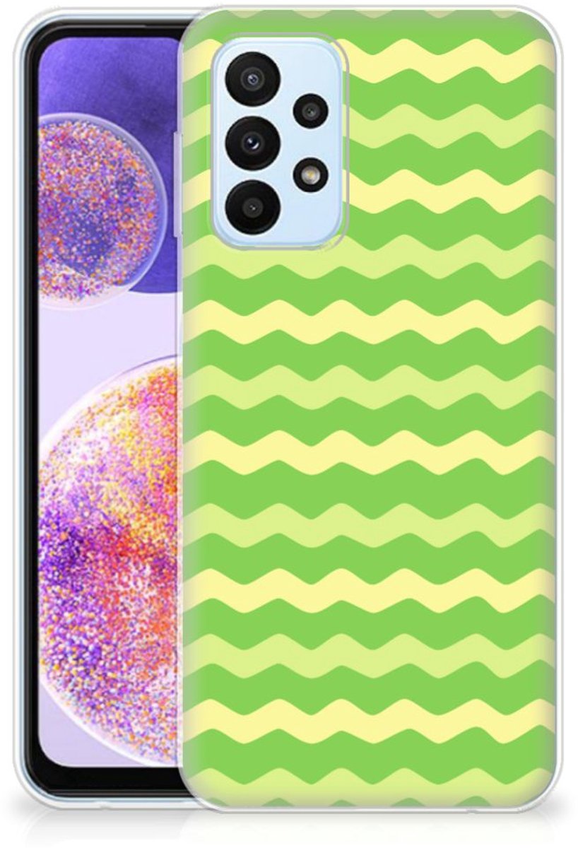 Samsung Galaxy A23 TPU bumper Waves Green