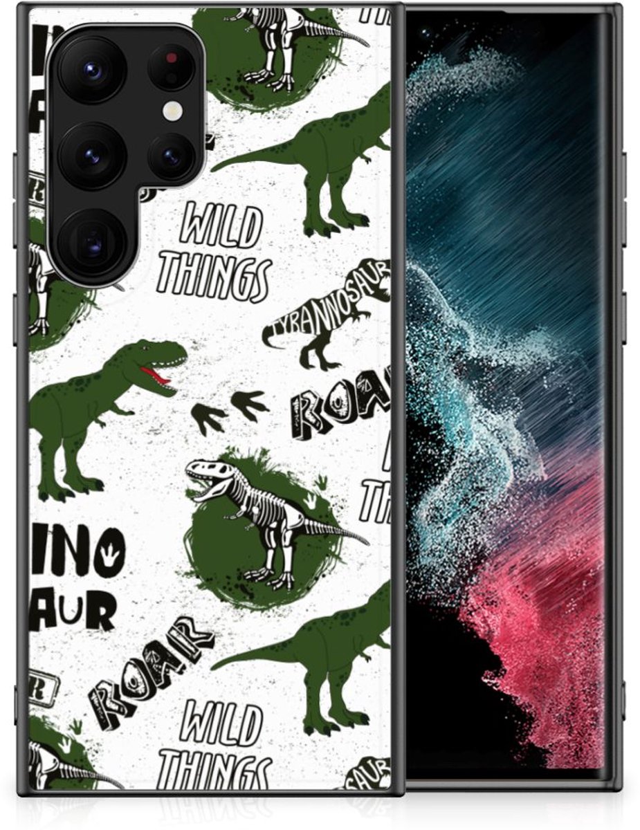 Dierenprint Telefoonhoesje voor Samsung Galaxy S23 Ultra Dinosaurus