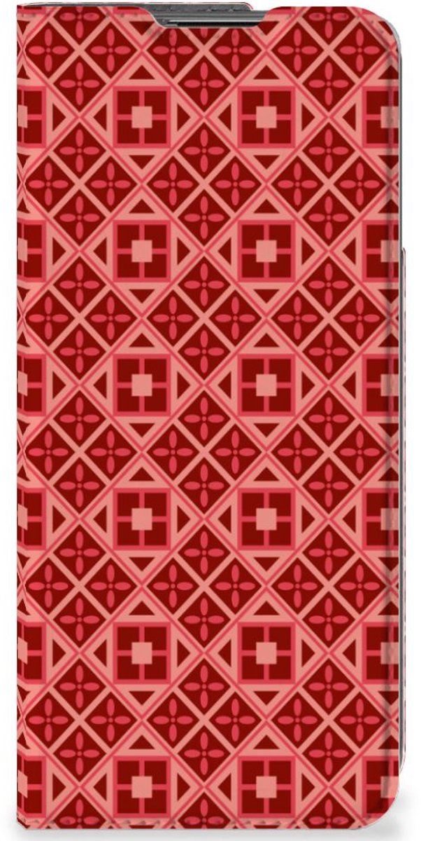 OnePlus Nord CE 2 5G Hoesje met Magneet Batik Rood