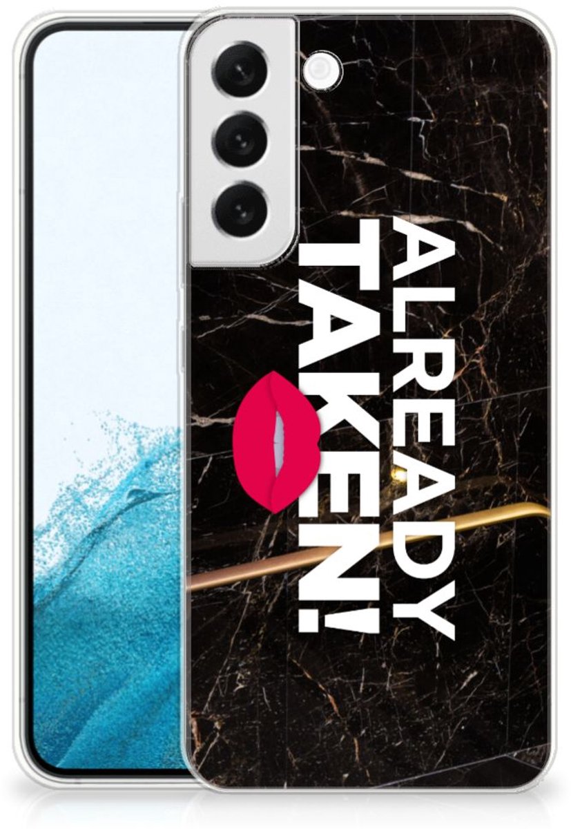 Samsung Galaxy S22 Plus Siliconen hoesje met naam Already Taken Black
