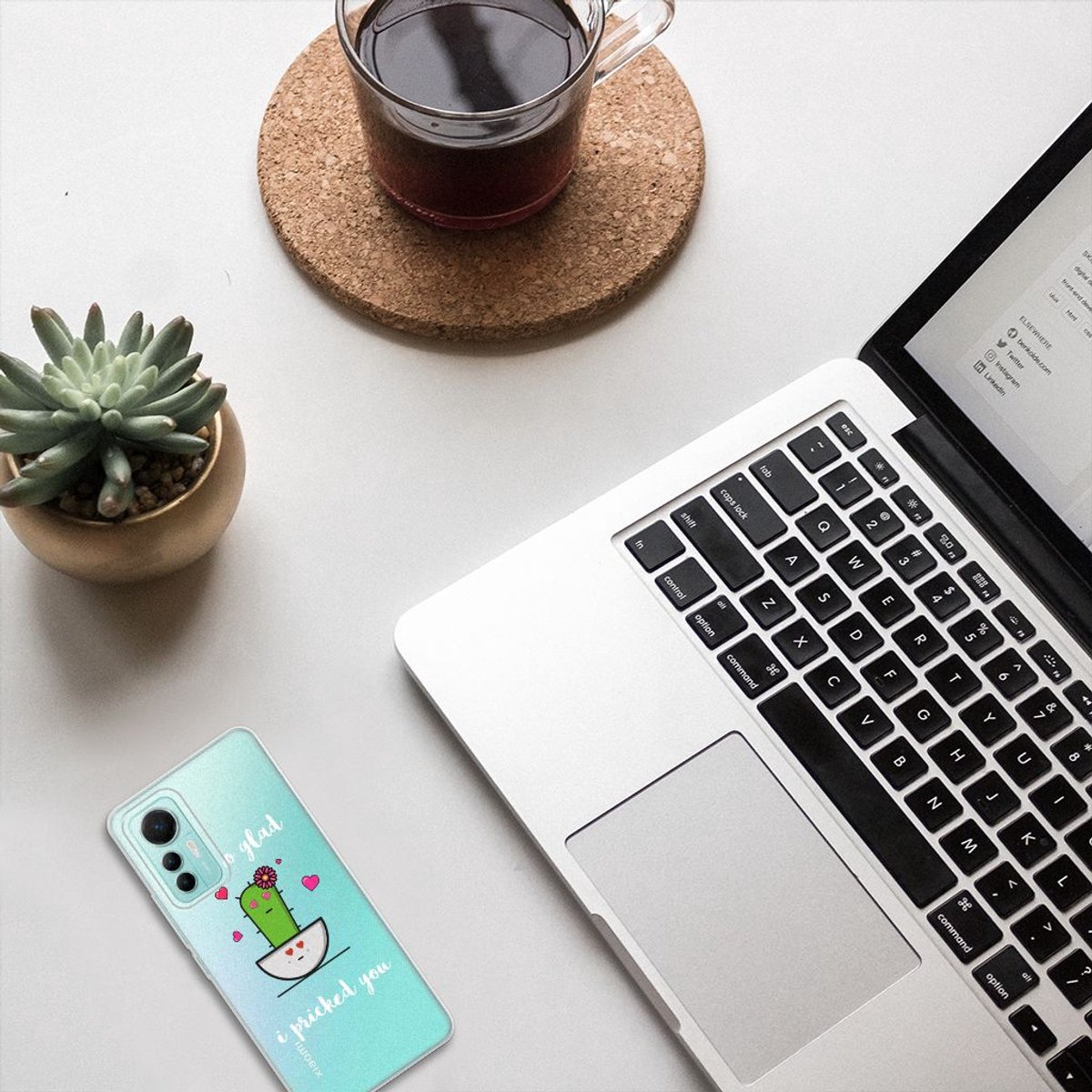 Xiaomi 12 Lite Telefoonhoesje met Naam Cactus Glad