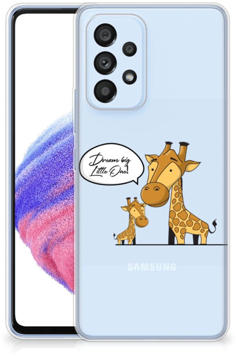 Samsung Galaxy A53 5G Telefoonhoesje met Naam Giraffe