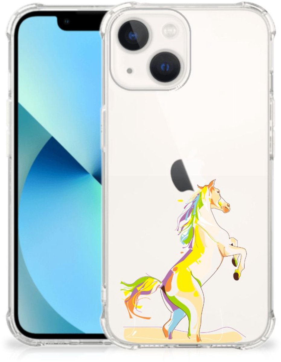 iPhone 13 mini Stevig Bumper Hoesje Horse Color