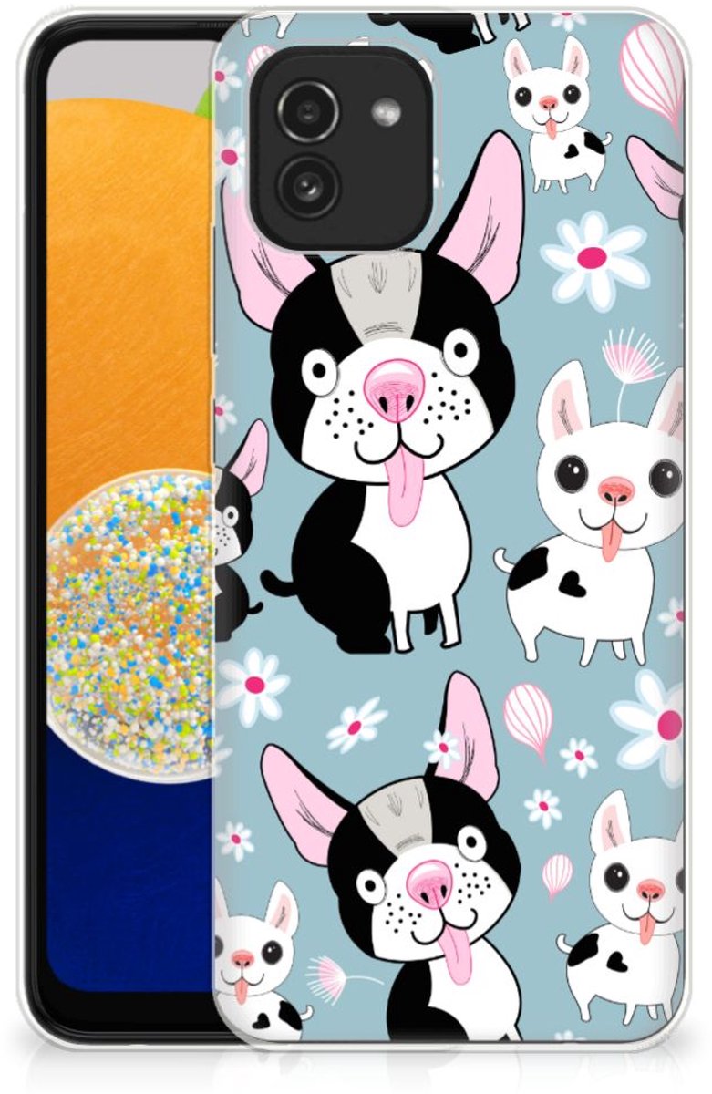 Samsung Galaxy A03 TPU Hoesje Hondjes