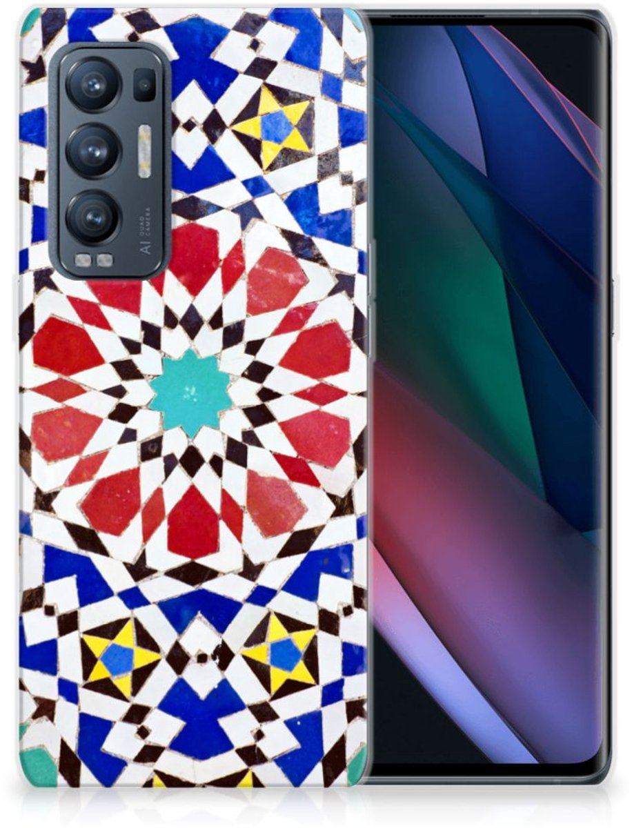 OPPO Find X3 Neo TPU Siliconen Hoesje Mozaïek
