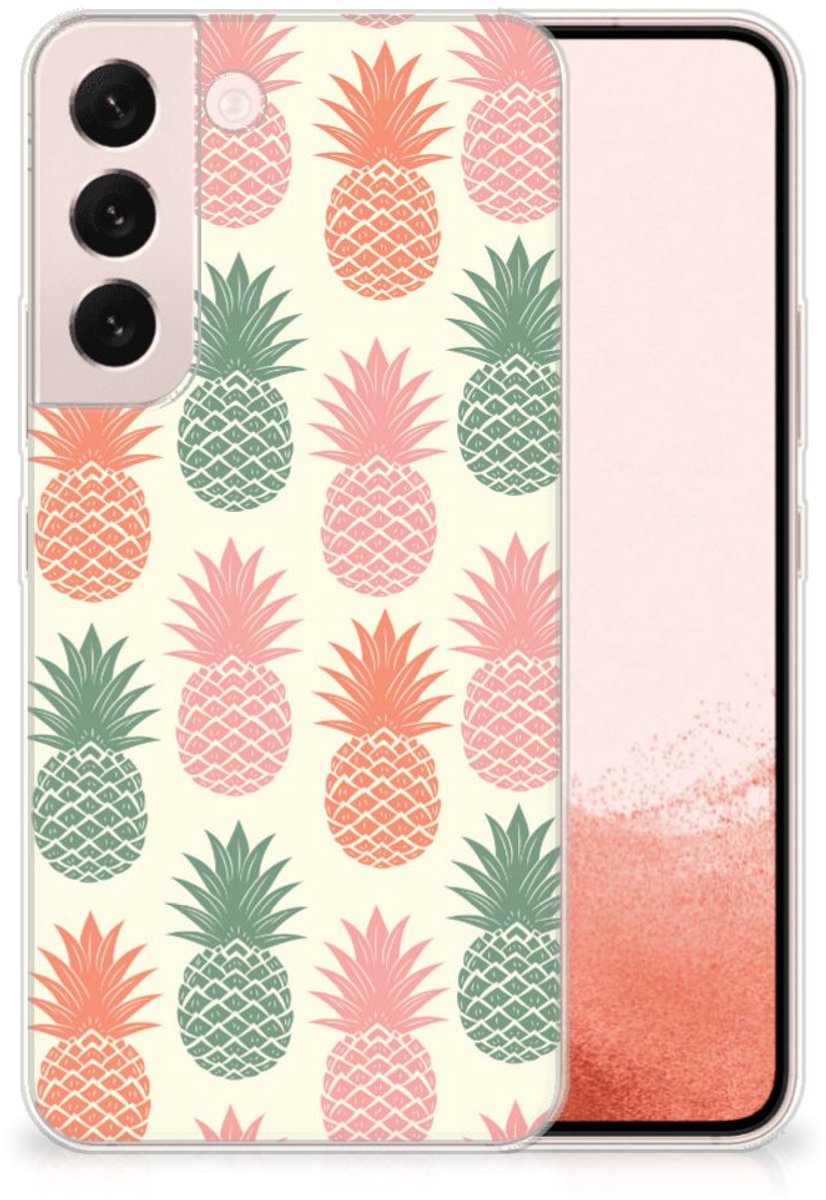 Samsung Galaxy S22 Siliconen Case Ananas