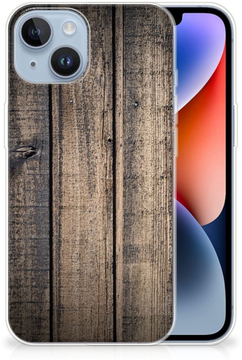 Apple iPhone 14 Bumper Hoesje Steigerhout