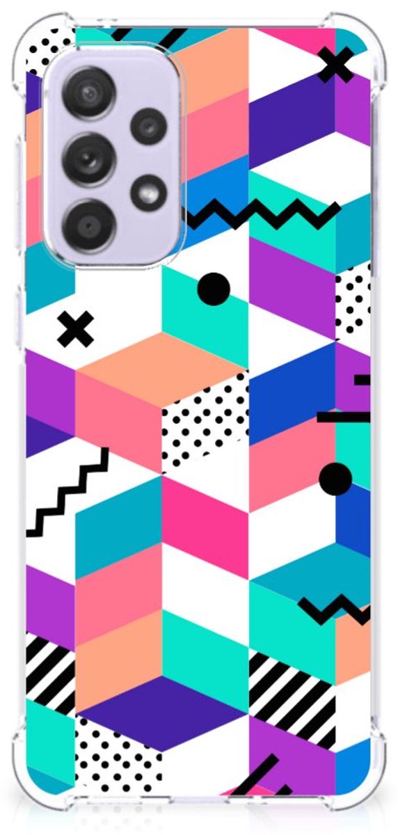 Samsung Galaxy A33 Shockproof Case Blokken Kleurrijk
