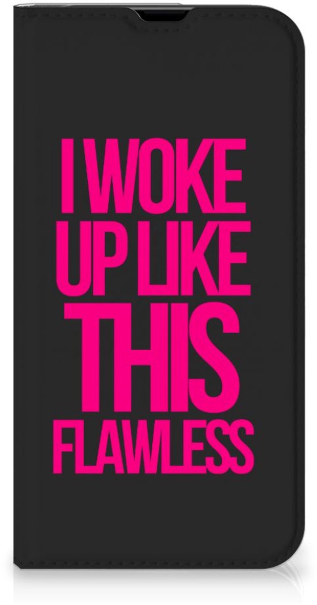 iPhone 13 Pro Hoesje met tekst Woke Up - Origineel Cadeau Zelf Maken