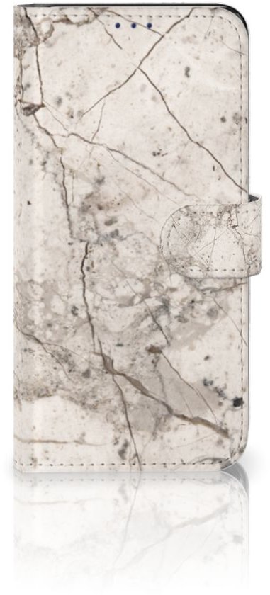 Coque avec pour Nokia 5.4 Portefeuille Marbre Beige