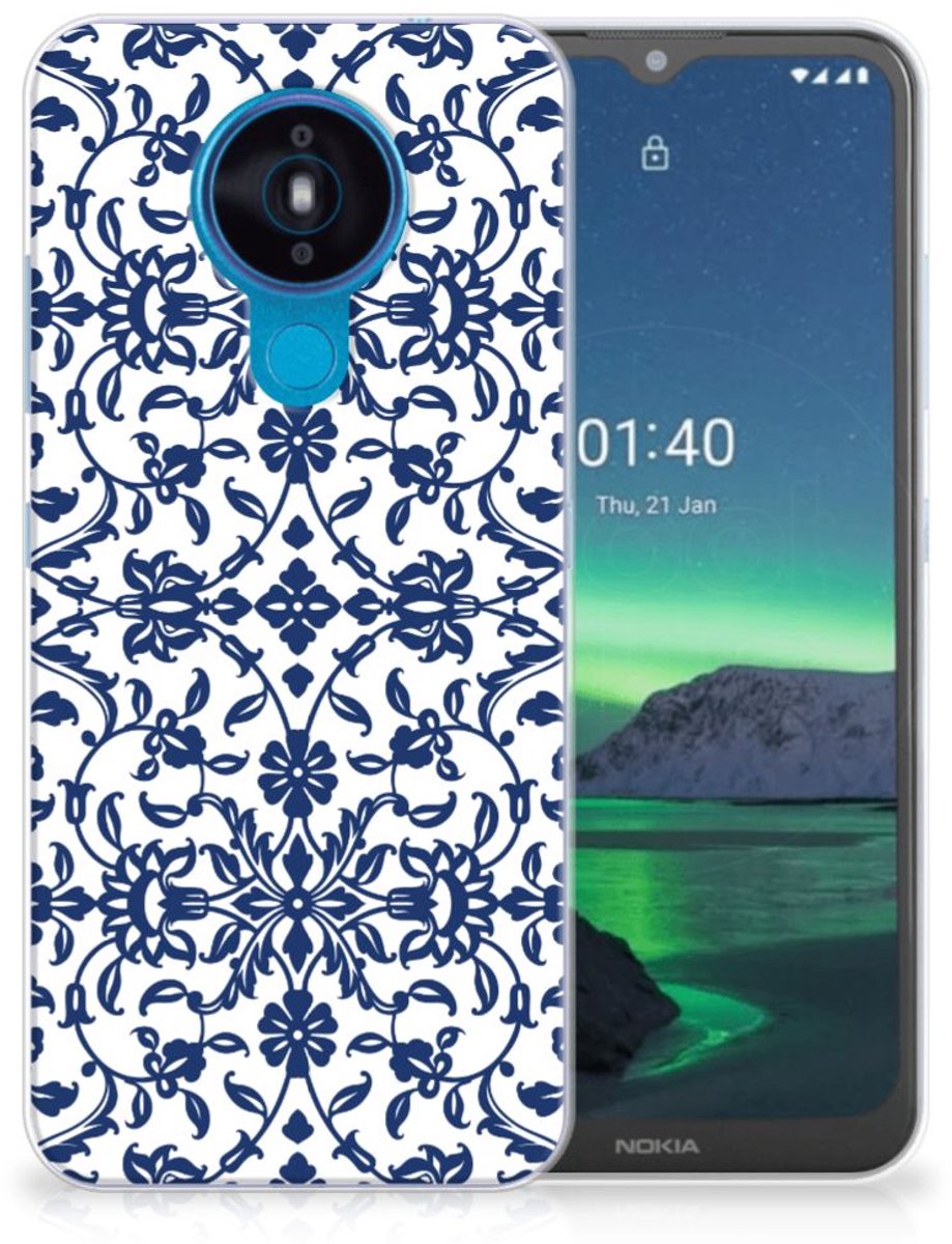 Nokia 1.4 TPU Case Flower Blue