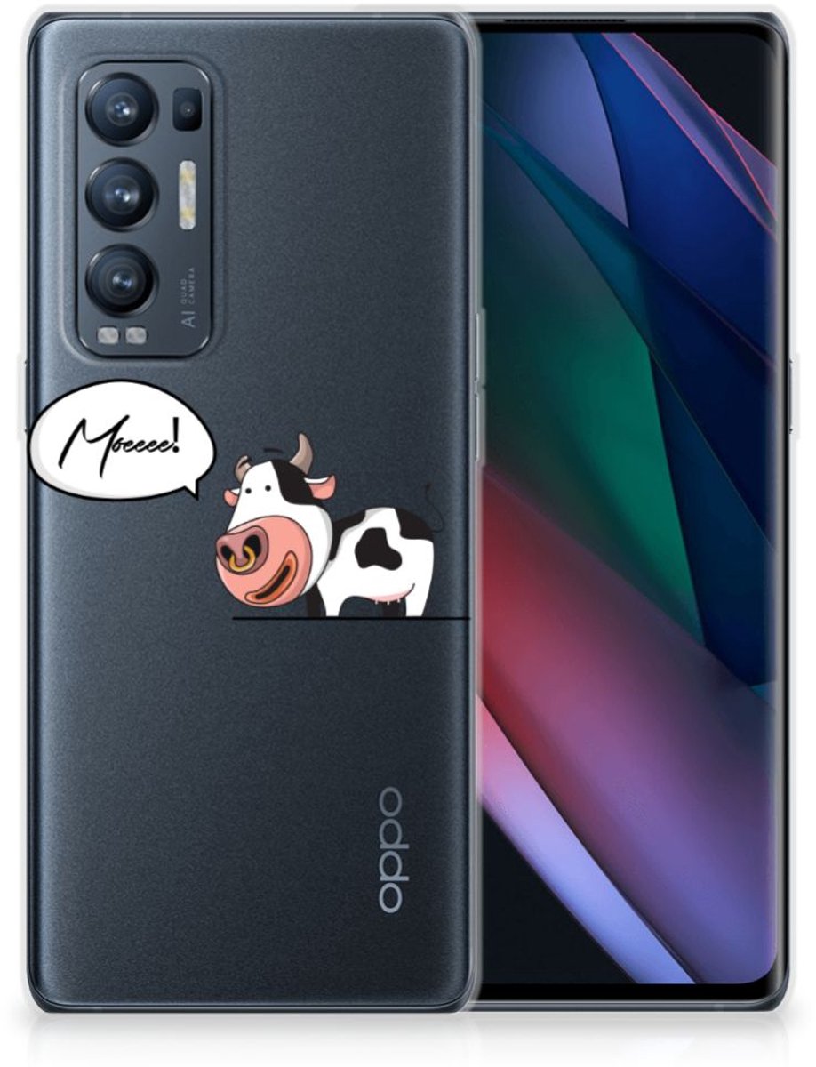 OPPO Find X3 Neo Telefoonhoesje met Naam Cheeky Cow