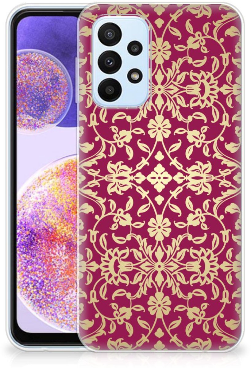 Siliconen Hoesje Samsung Galaxy A23 Barok Pink