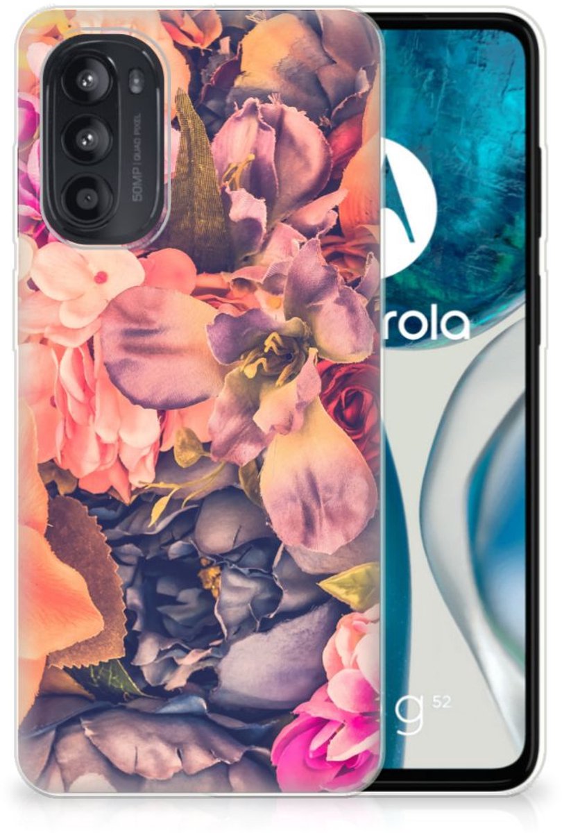 Motorola Moto G52/G82 TPU Case Bosje Bloemen