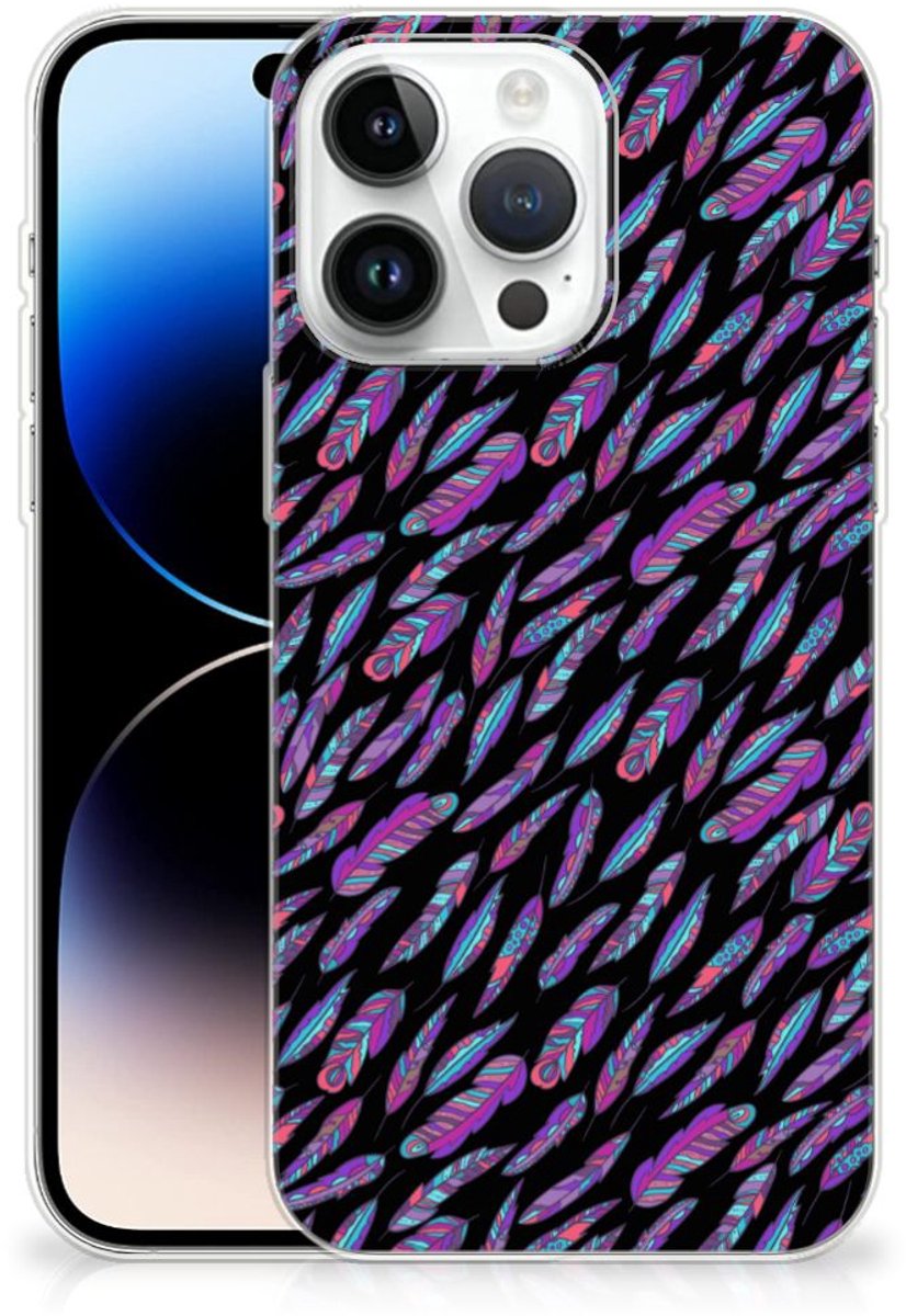 iPhone 14 Pro Max TPU bumper Feathers Color