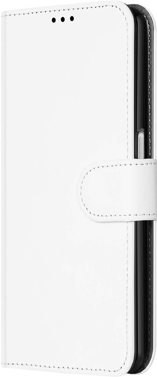 Telefoon Hoesje OPPO A16/A16s/A54s Wallet Bookcase Wit met Pasjeshouder