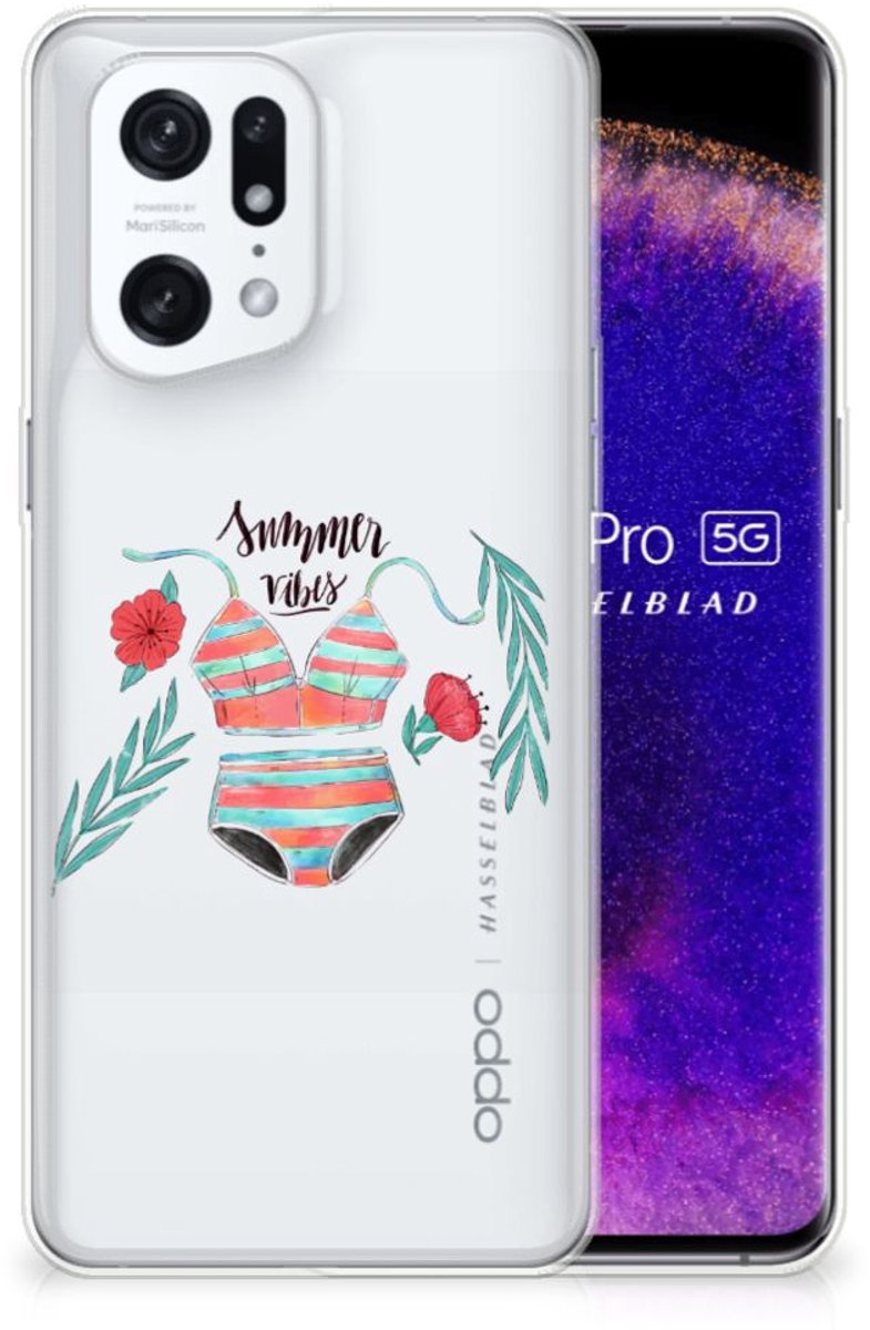 OPPO Find X5 Pro Telefoonhoesje met Naam Boho Summer