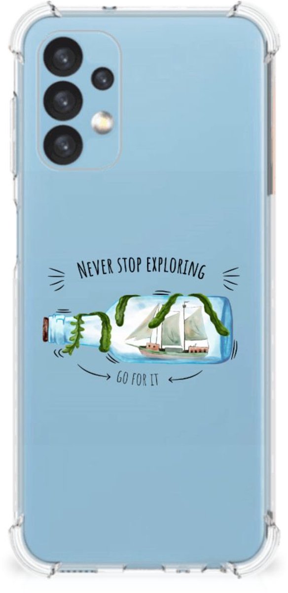 Samsung Galaxy A13 (4G) Stevig Bumper Hoesje Boho Bottle