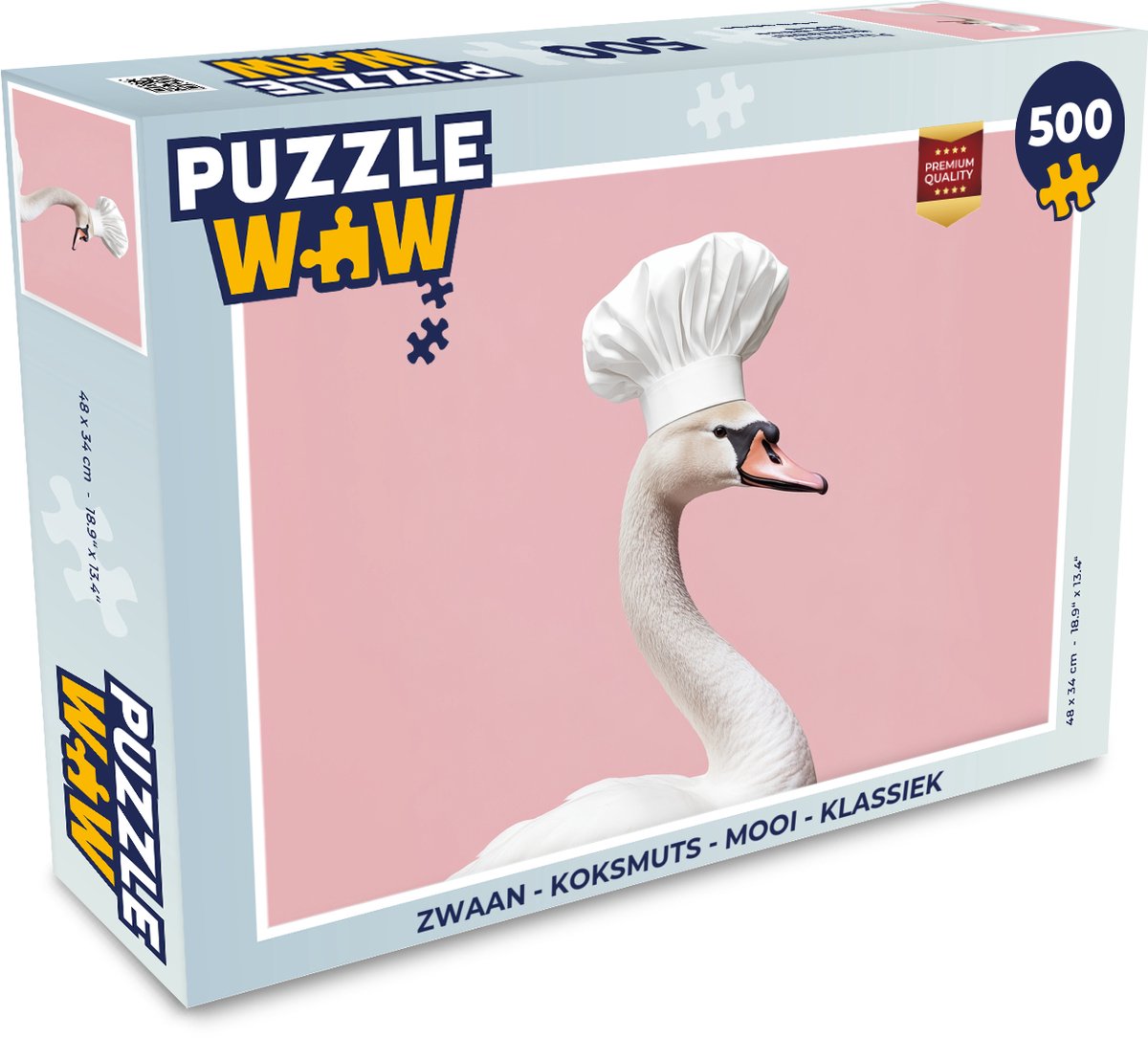 Puzzel Zwaan - Koksmuts - Mooi - Klassiek - Legpuzzel - Puzzel 500 stukjes