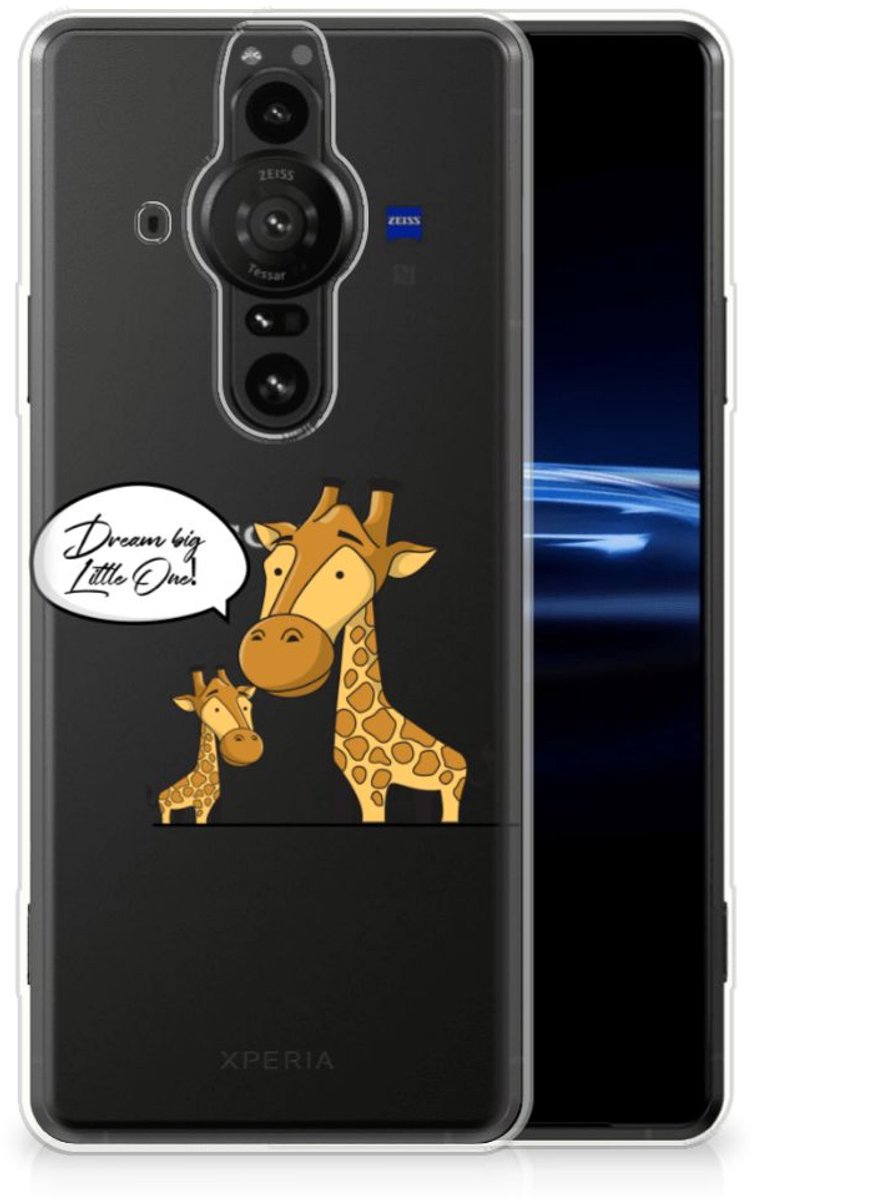 Sony Xperia Pro-I Telefoonhoesje met Naam Giraffe
