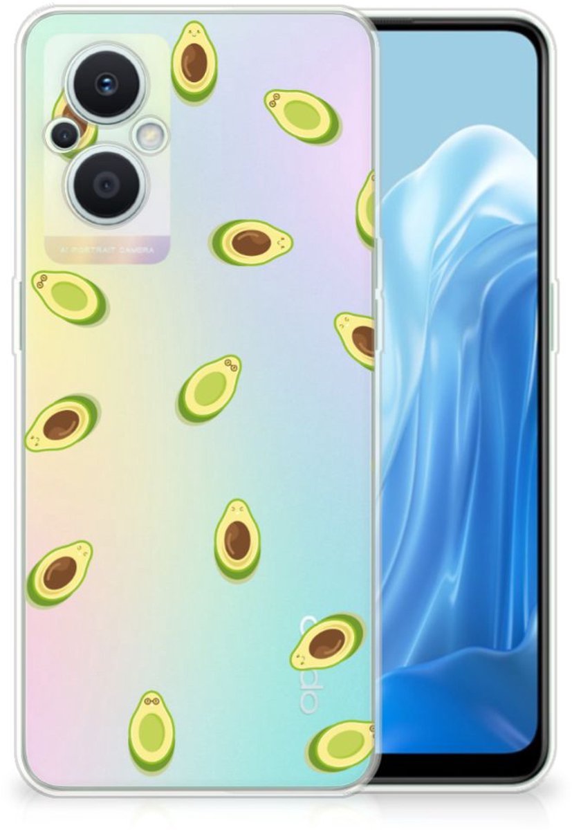 TPU Hoesje voor OPPO Reno8 Lite Siliconen Case Avocado