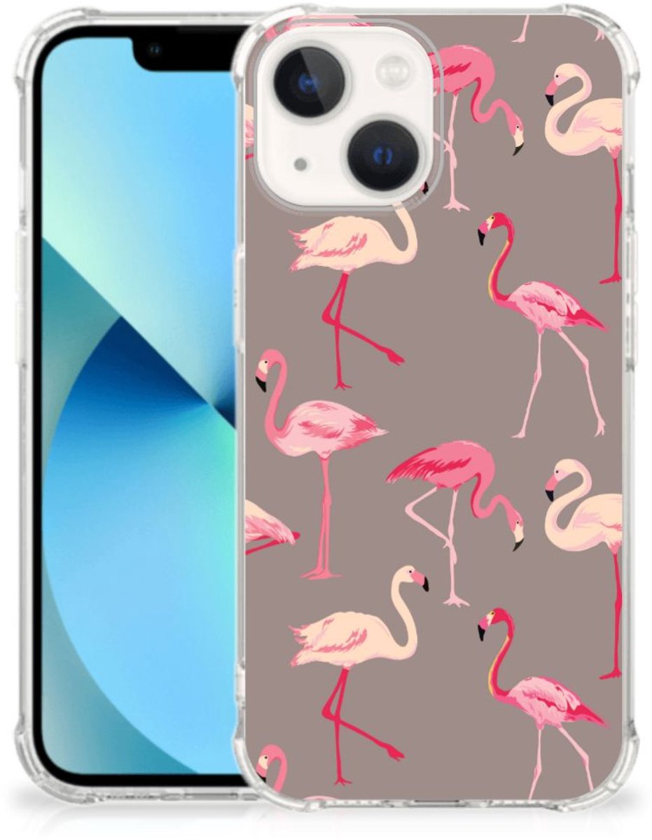 iPhone 13 mini Case Anti-shock Flamingo
