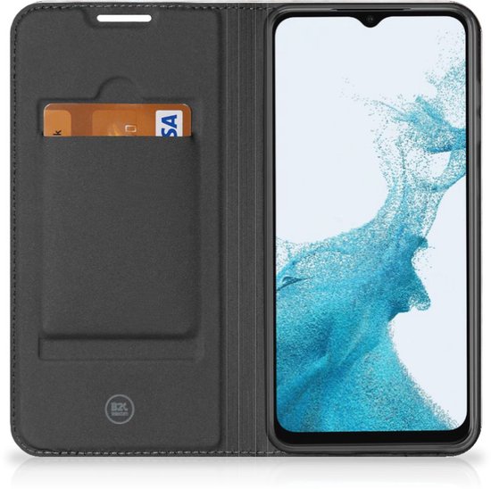 Bookcase Samsung Galaxy A23 Smart Cover Marble Grijs