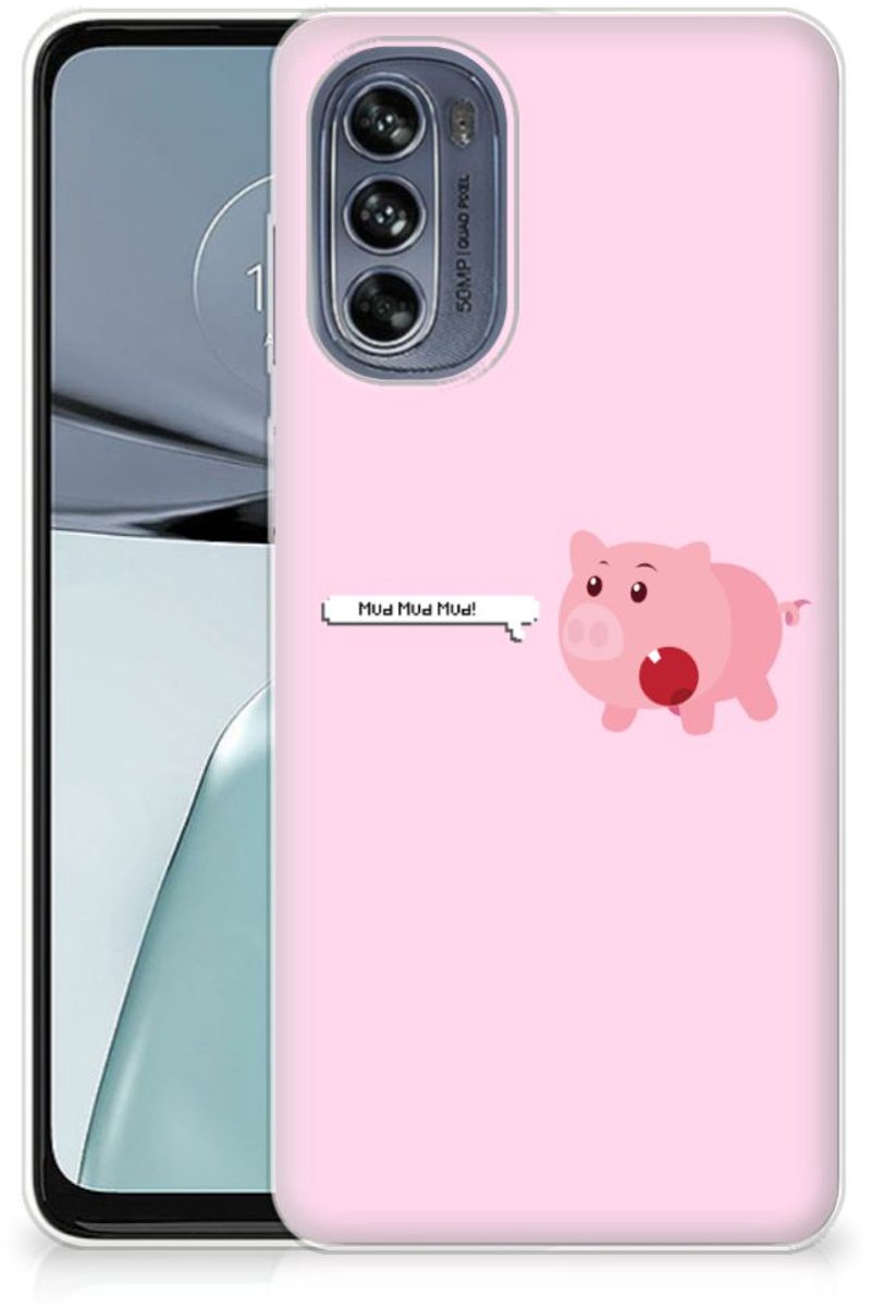 Motorola Moto G62 5G Telefoonhoesje met Naam Pig Mud