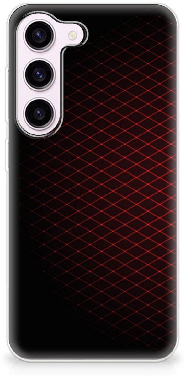 Samsung Galaxy S23 TPU bumper Geruit Rood