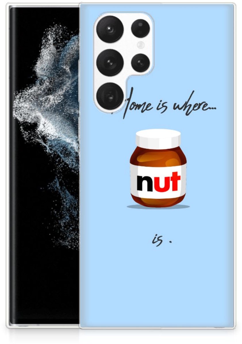 TPU Hoesje voor Samsung Galaxy S22 Ultra Siliconen Case Nut Home