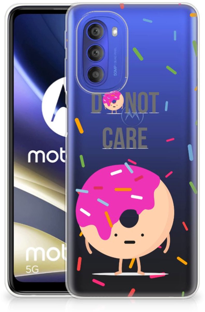 Motorola Moto G51 5G Siliconen Case Donut Roze