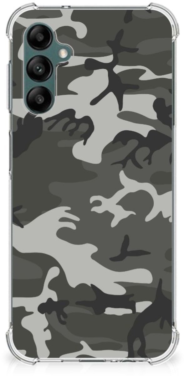 Samsung Galaxy A14 5G/4G Doorzichtige Silicone Hoesje Army Light