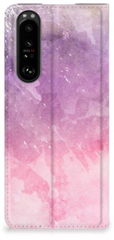 Nice Phone Case Sony Xperia 5 III Bookcase Cover Pink Violet Peinture