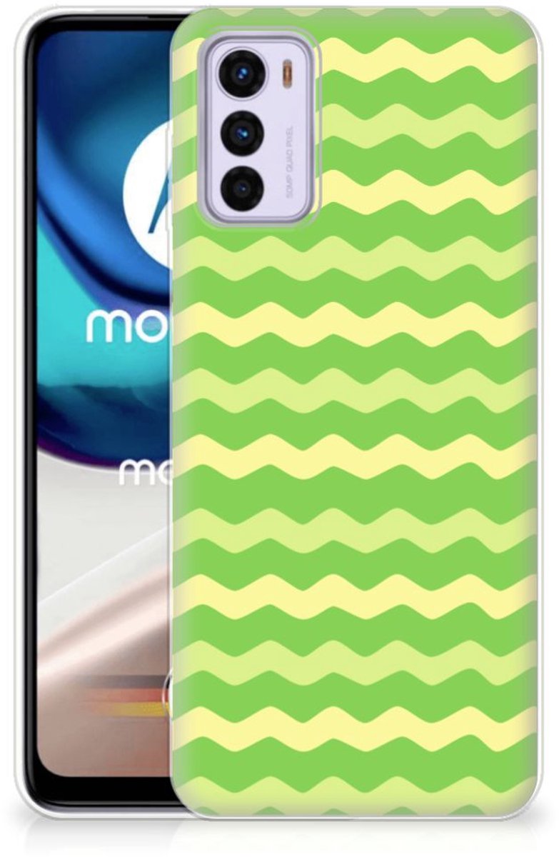 Motorola Moto G42 TPU bumper Waves Green