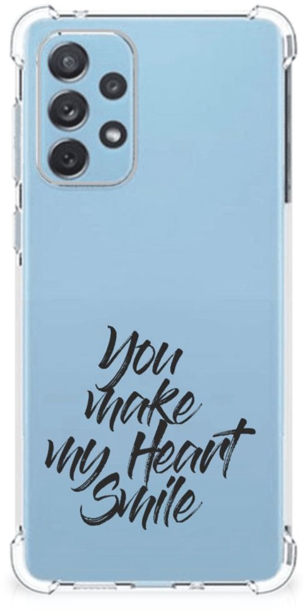 Samsung Galaxy A73 Telefoonhoesje met tekst Heart Smile