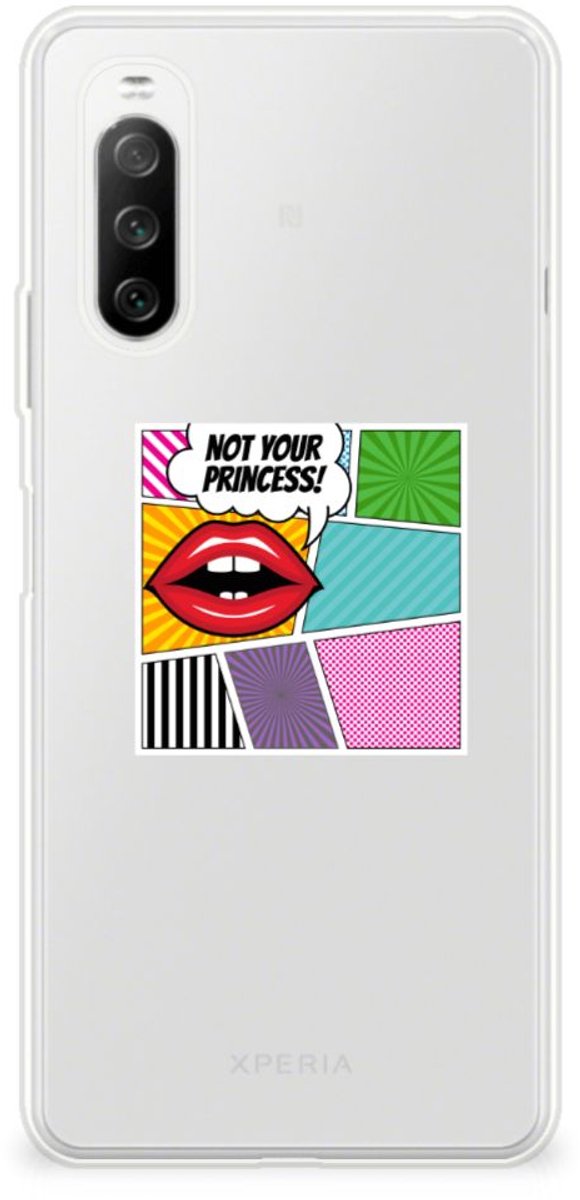 Sony Xperia 10 III Silicone Back Cover Popart Princess