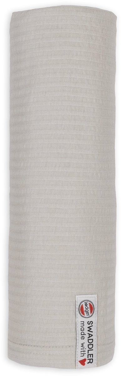 Goedkoopste Lodger - XL Hydrofiele doek Grijs 120x120 cm Absorberend - Seersucker 0,3 TOG
