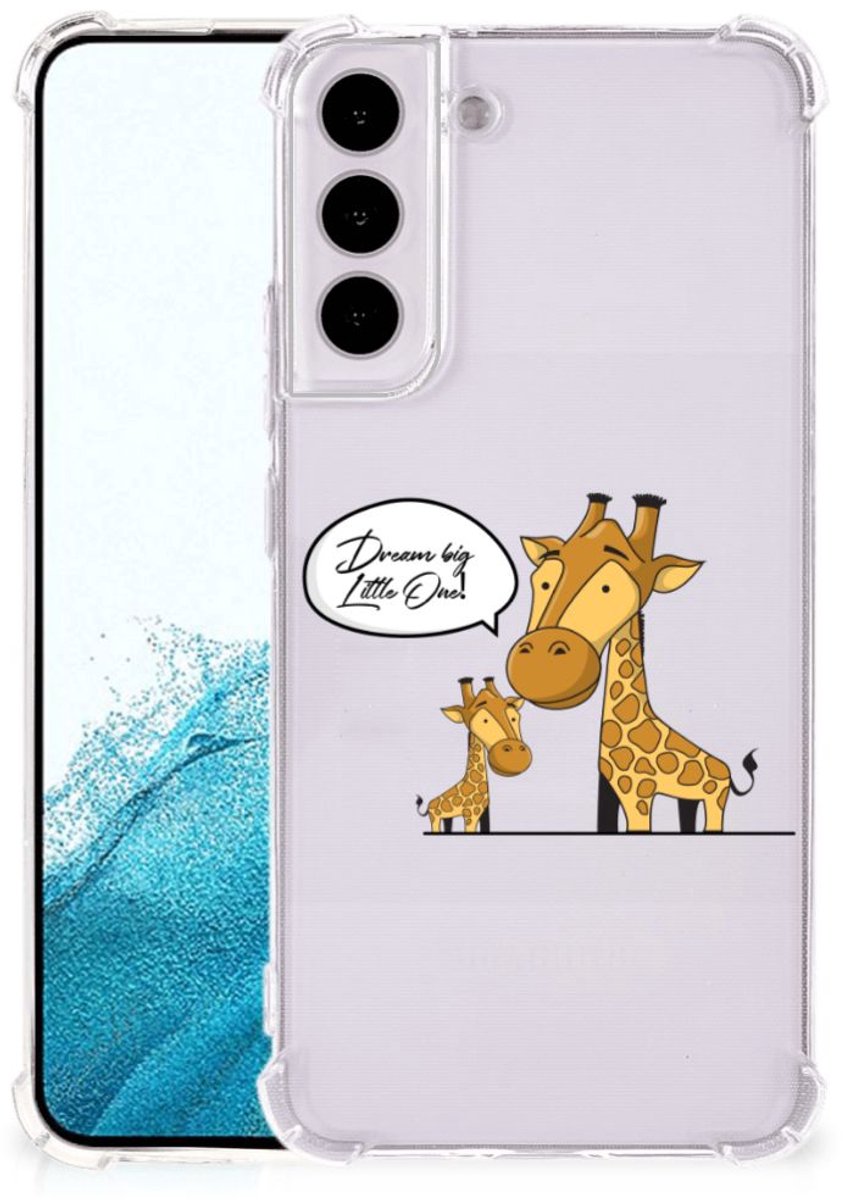 Samsung Galaxy S22 Plus Stevig Bumper Hoesje Giraffe