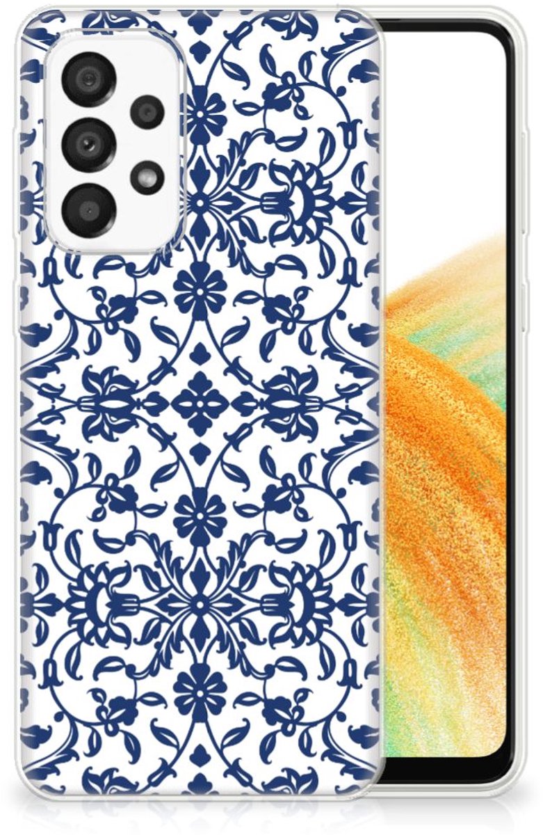 Samsung Galaxy A33 5G TPU Case Flower Blue
