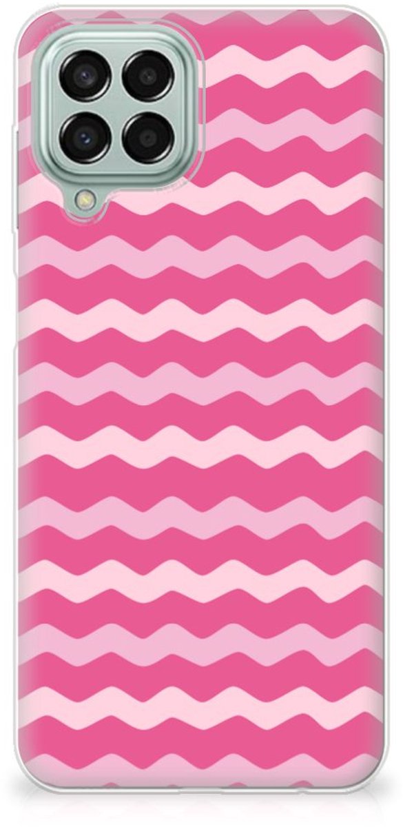 Samsung Galaxy M33 TPU bumper Waves Pink