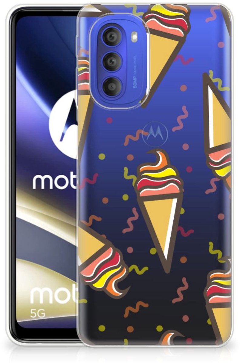 Motorola Moto G51 5G Siliconen Case Icecream