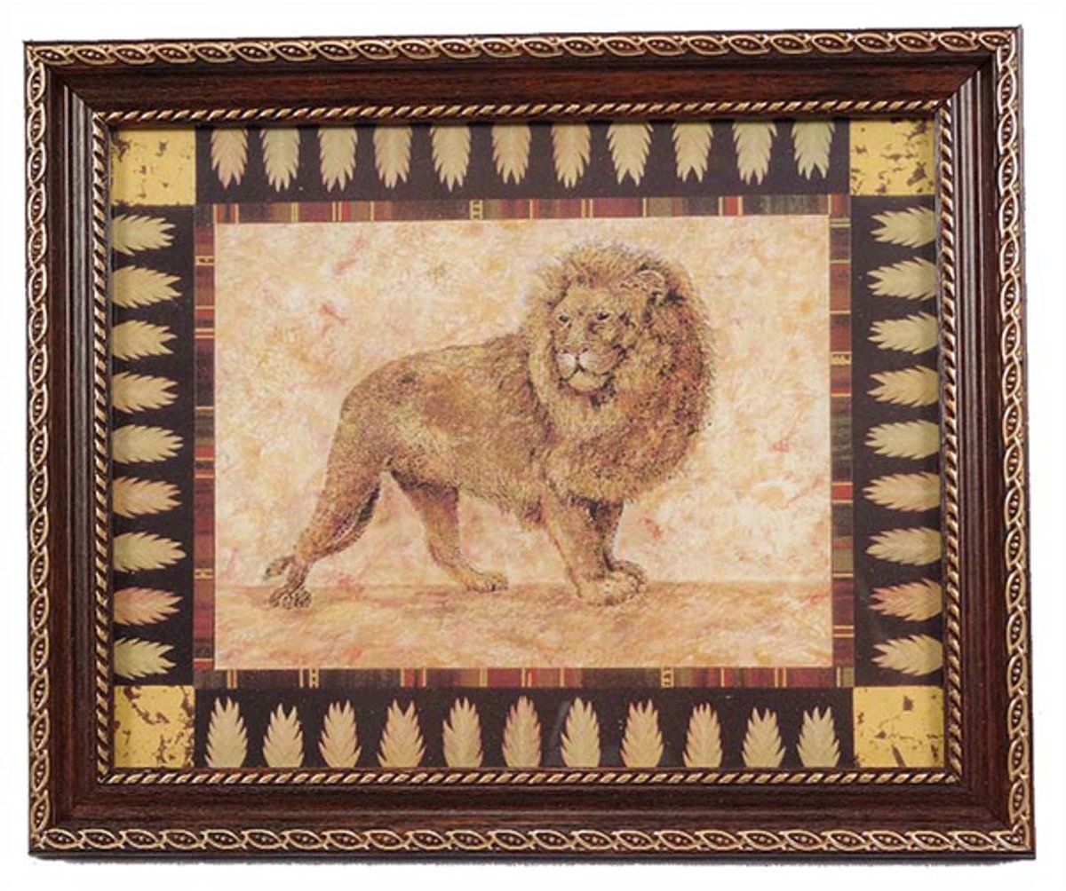 PIA Soft Toys - Leeuw schilderij - 24 cm x 29 cm