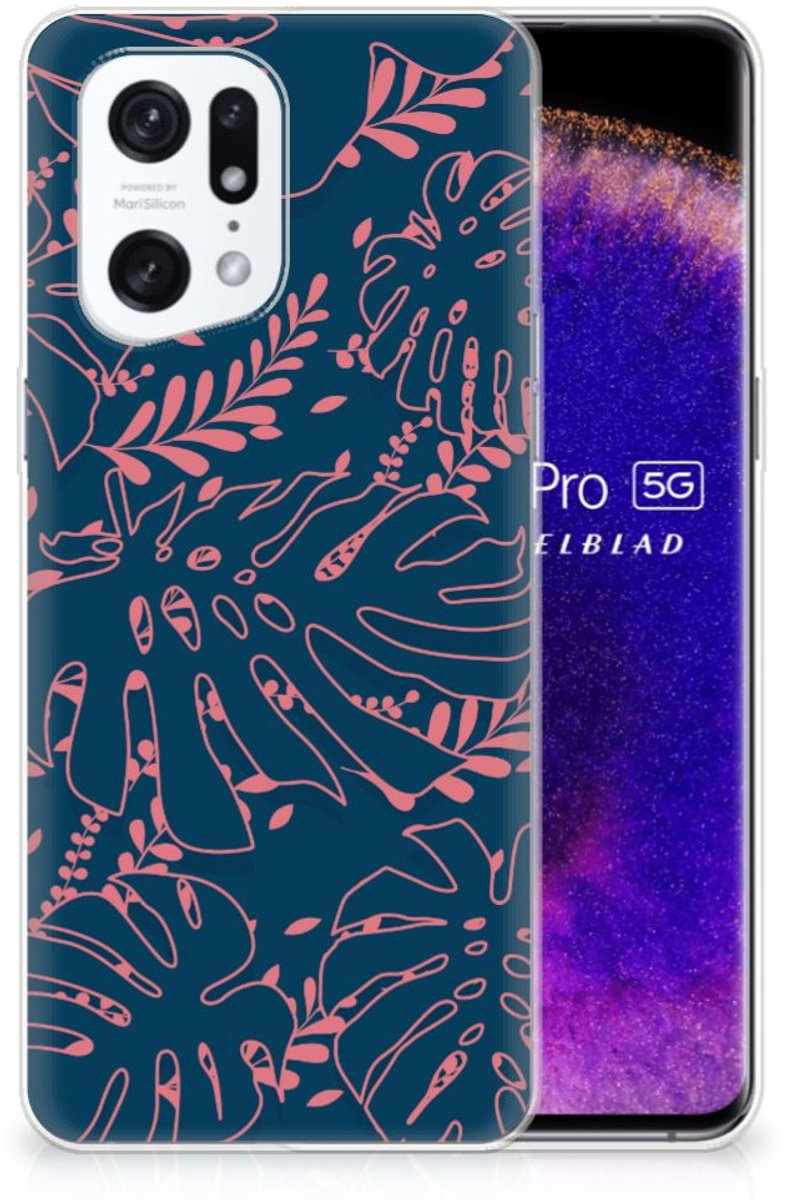 OPPO Find X5 Pro TPU Case Palm Leaves