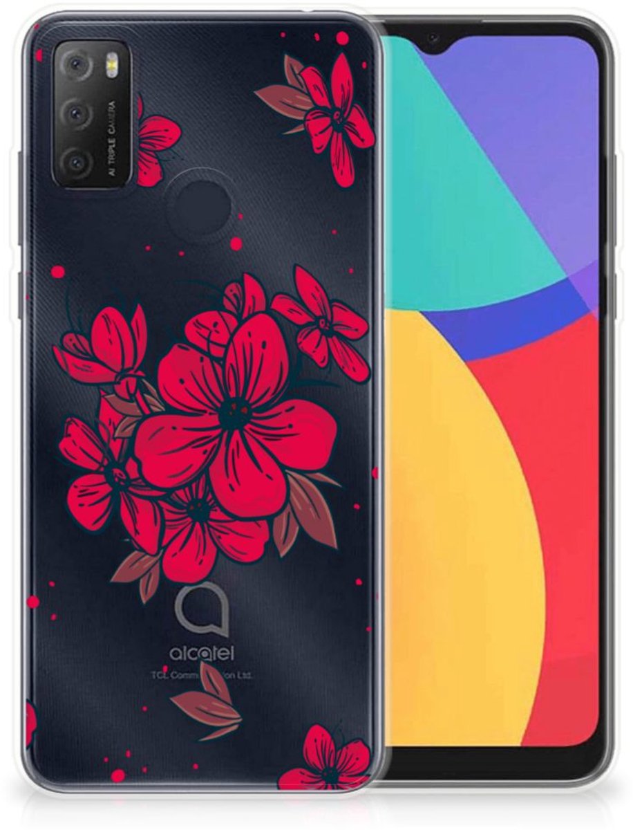 Alcatel 1S (2021) TPU Case Blossom Red