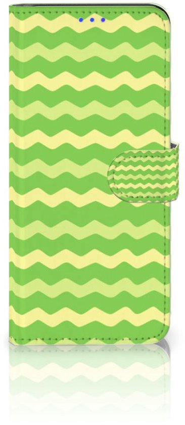 Coque de téléphone OPPO Reno5 Z | A94 5G Book Case Vagues Vert