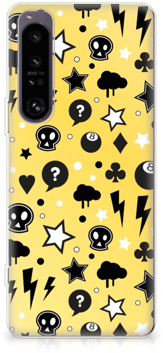 Silicone Back Case Sony Xperia 1 IV Punk Geel