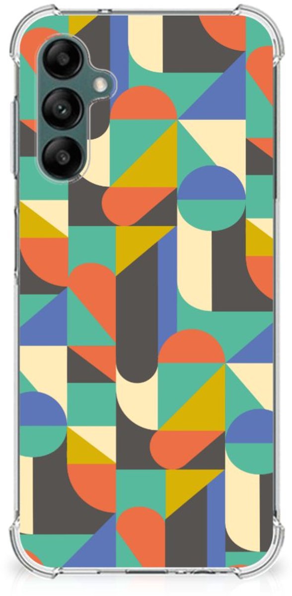 Samsung Galaxy A14 5G/4G Doorzichtige Silicone Hoesje Funky Retro