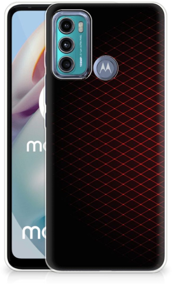 Motorola Moto G60 TPU bumper Geruit Rood