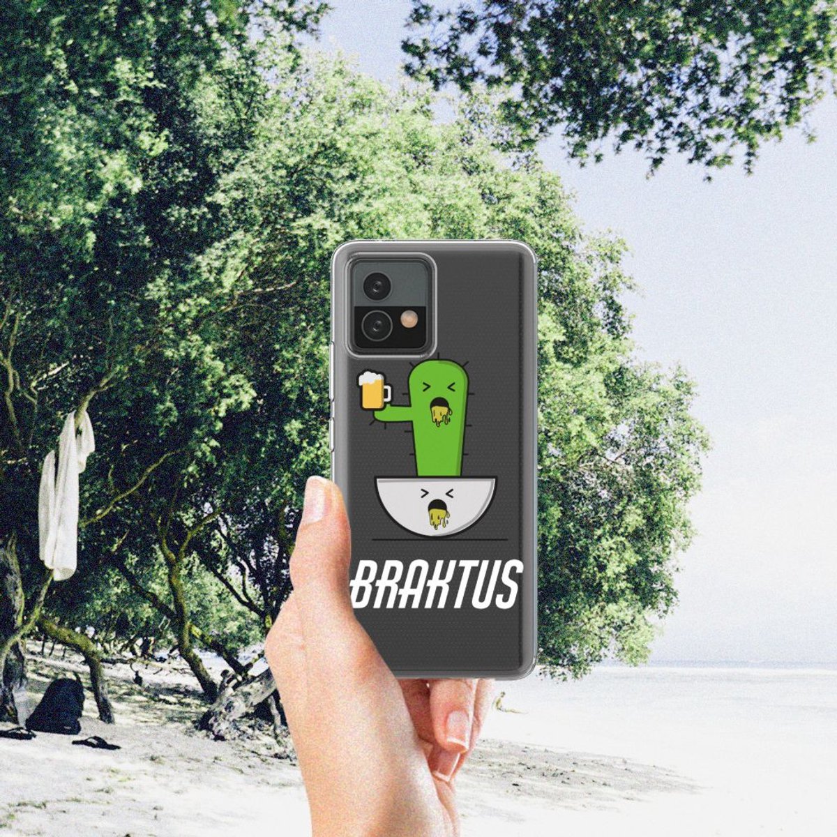 Motorola Moto G72 Telefoonhoesje met Naam Braktus