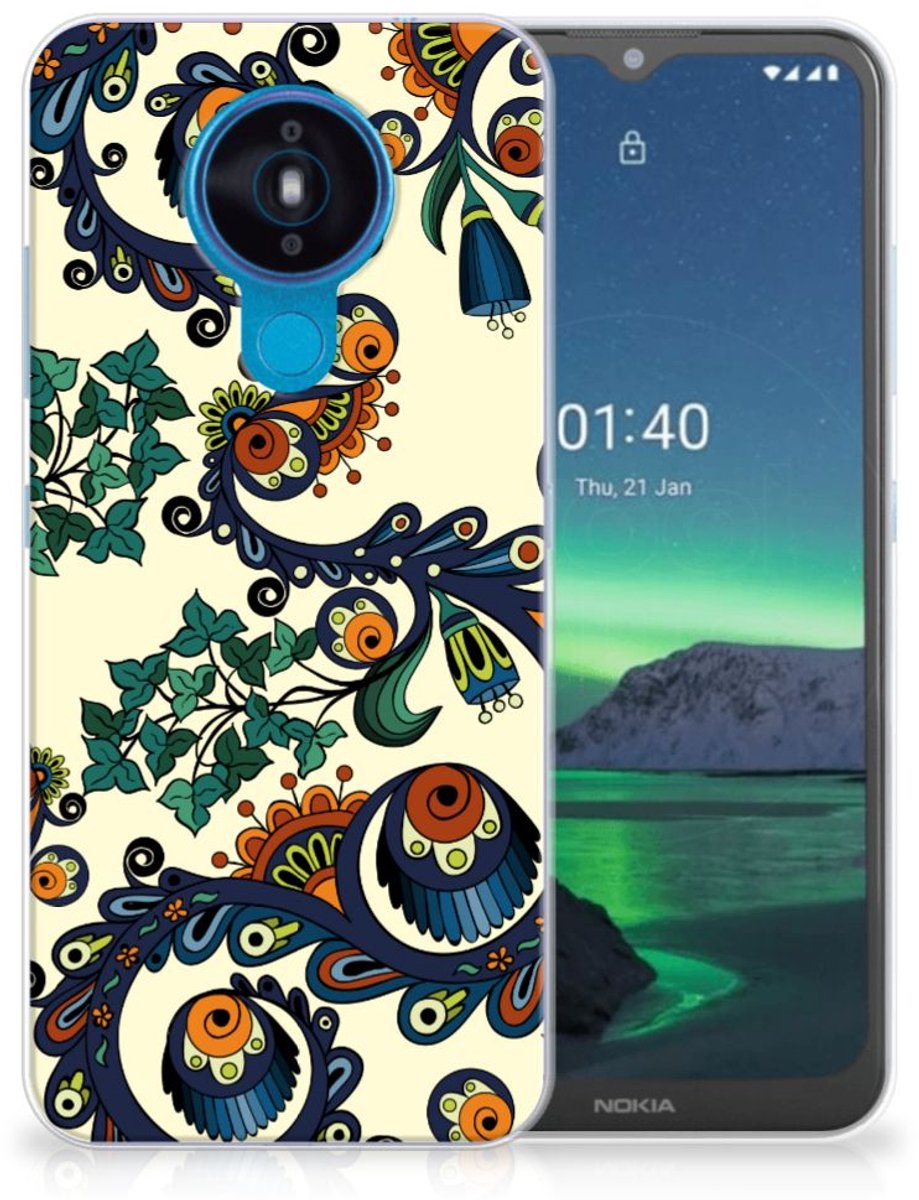 Siliconen Hoesje Nokia 1.4 Barok Flower
